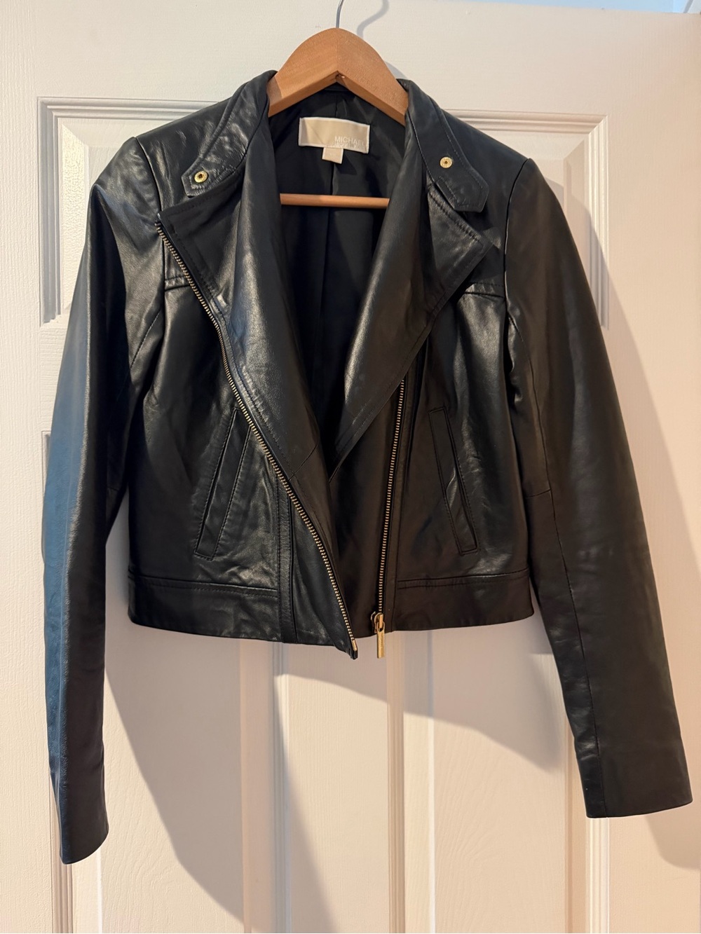 MICHAEL Michael Kors Leather Moto Jacket Size XS